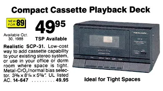 Cheap but good Radio Shack SCP-31 cassette player repair