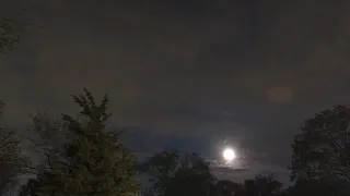 GWC Time Lapse - Peaking Pink Moon Swallowed Up By Clouds - April 23, 2024