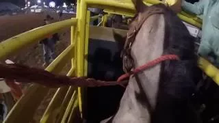 GoPro of Tell Stoner's Bronc Ride at CSF Ranch Rodeo