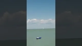 Shocking moment Russian bomber jet crashes into the water