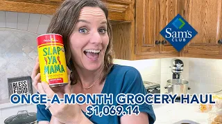 Once-a-Month May Grocery Haul 🛒 Sam's Club