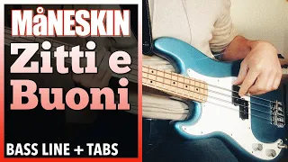 Maneskin - Zitti E Buoni /// BASS LINE [Play Along Tabs]