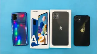 Samsung Galaxy A21s vs iPhone 11