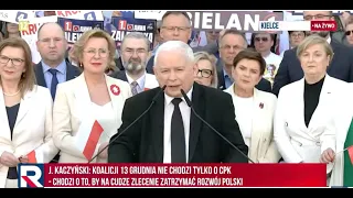 Prezes PiS J. Kaczyński: Koalicja 13 grudnia działa jawnie przeciwko interesom Polski | TV Republika