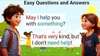 Easy Questions and Answers  | Can, May, Might ( Ability ) | English Conversation 1