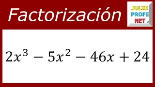 FACTORIZAR POR EVALUACIÓN (CON DIVISIÓN SINTÉTICA) - Ejercicio 3