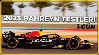 2023 Bahreyn testleri 1. Gün: Verstappen ve Red Bull lider, Alonso ikinci!