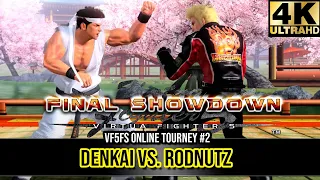 VF5FS Online Tourney #2 - Denkai (Jacky) vs Rodnutz (Akira) [4K/60fps]