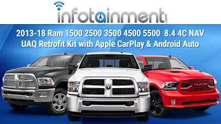 2013-18 Ram 1500 2500 3500 4500 5500 - 8.4 4C NAV UAQ Retrofit Kit with Apple CarPlay & Android Auto