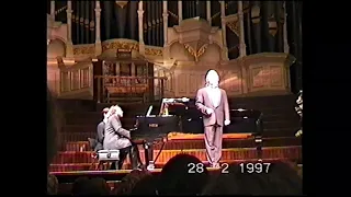 Hvorostovsky Arkadev Sydney rehersal, recital fragments Хворостовский Аркадьев Сидней Таун-холл 1997
