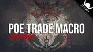 [3.6] Path of Exile: Price Check Trade Macro Quick Guide