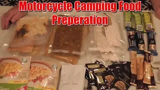 motorcycle camping food prep