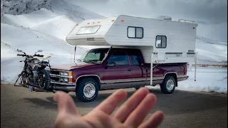 CAMPER REMODEL TOUR •Merlot Rover• with LIFE UPDATES! Chevy Silverado/ lance squire lite cabover! 4K