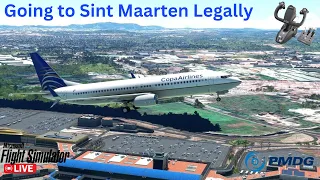 Fake Pilot Taking Special Flight to Sint Maarten in  #pmdg737 | #msfs2020 #live