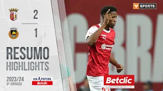 Resumo: SC Braga 2-1 Rio Ave (Liga 23/24 #8)