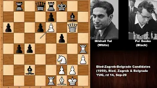 Mikhail Tal vs Pal Benko (1959)