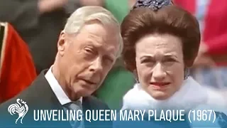 The Royal Family at the Queen Mary Plaque Unveiling in London (1967) | British Pathé