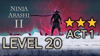 Ninja Arashi 2 Act 1 Level 20 Full Gameplay (3 Stars)