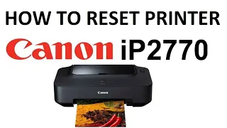 How to reset canon IP2770 printer (Tagalog)