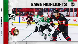 Stars @ Senators 10/17/21 | NHL Highlights