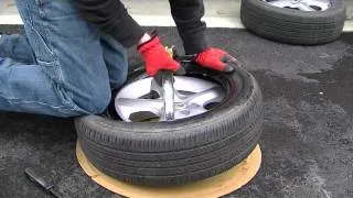 how to mount a tire by hand