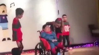 Disabled kid sings at talent show YOU WONT BELIEVE WHAT HAPPENS NEXT!