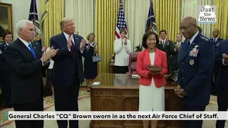 Gen. Charles "CQ" Brown sworn in as the next Air Force chief of staff