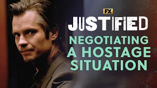Raylan Negotiates a Hostage Situation - Scene | Justified | FX