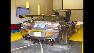 C7 ZR1 810 WHP rips through the gears on the dyno