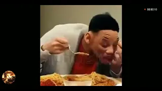 A.I. will Smith eating Spaghetti