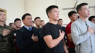 Соревнование по боксу  в Алматинской академии МВД РК имени Макана Есбулатова