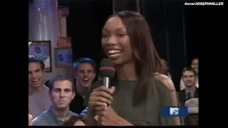 Brandy - Interview + What About Us? LIVE (MTV TRL 2002)