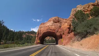 Bryce Canyon National Park to Zion National Park scenic drive 4k