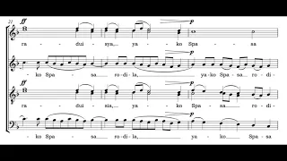 Bogoroditse Devo (S. Rachmaninov) Score Animation