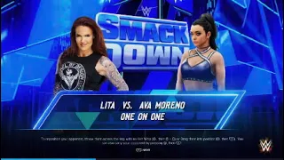WWE Smackdown| Lita vs Ava Moreno WWE2K24