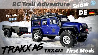 TRX4M / Tuning - Erste TRAXXAS Mods und Tips zum Setup inklusive 1. Ausfahrt mit Anhänger im Schnee