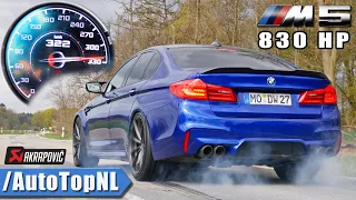 BMW M5 F90 830HP Aulitzky 0-320km/h & AKRAPOVIC SOUND by AutoTopNL