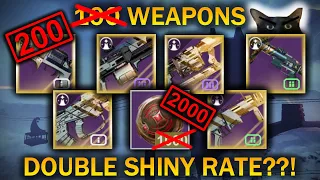 Did Bungie ACTUALLY Buff Shiny Weapon Drops? 2000 Trophies of Bravery Opening
