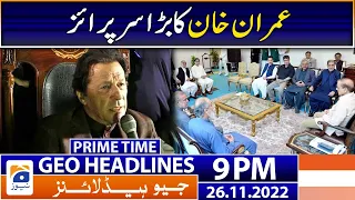 Geo News Headlines 9 PM | Imran Khan's big surprise | 26 November 2022