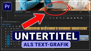 Untertitel zu Text Grafik umwandeln ✅ | Premiere Pro Tutorial