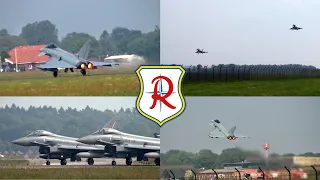 EUROFIGHTER Action at Wittmund Airbase / Germany - Takeoffs & Landings June 4, 2021