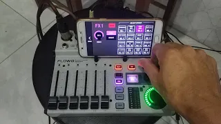 Test Effect Mixer Behringer Flow8