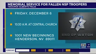 Memorial services announced for 2 state troopers killed in hit-and-run on Las Vegas freeway