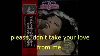 Donna Summer - MacArthur Park Suite LYRICS - SHM "Live and More" 1978