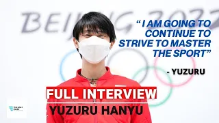 Figure skater YUZURU HANYU | Full interview with English translation | Beijing 2022