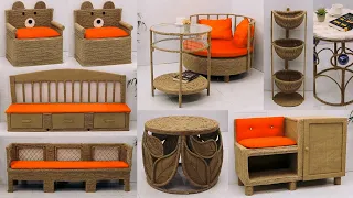 10 Reuse Ideas Waste Material for Modern Furniture | Jute Craft Ideas