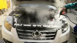 Never worry about cleaning the engine with our steam cleaning machine!