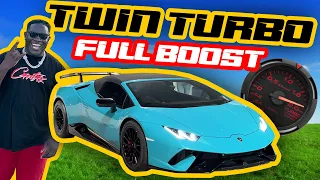 MY TWIN TURBO LAMBORGHINI HURACAN PERFORMANTE FULL BOOST *FIRST DRIVE*