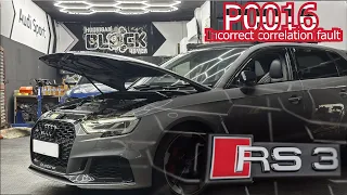 P0016 Incorect corelation fault on Audi RS3 2.5TFSI. Whats the cost to fix it?