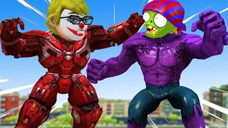 Team Spider Man Transform NickHulk Buster vs Giant Zombie Rescue Ice Scream 4 - Scary Teacher 3D